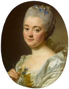 Alexandre Roslin Portrait of the artist Marie Therese Reboul Germany oil painting art